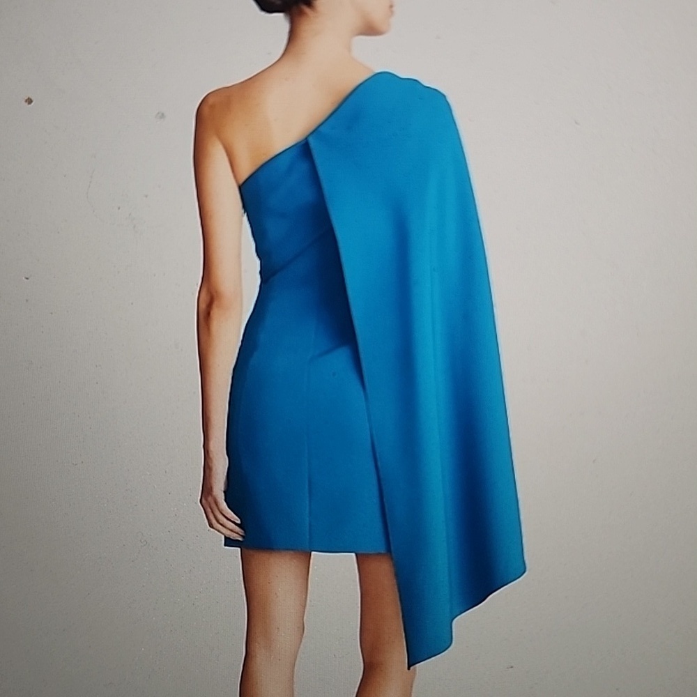 HALSTON MALINA DRESS IN STRETCH CREPE SIZE 4